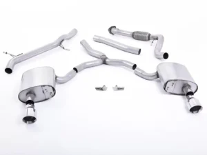 Milltek Non-Resonated Catback Exhaust System Audi A4 2.0 TFSI B9 Quattro Saloon 2016-2022