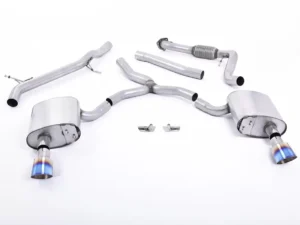 Milltek Non-Resonated Catback Exhaust System Audi A4 2.0 TFSI B9 Quattro Saloon 2016-2022