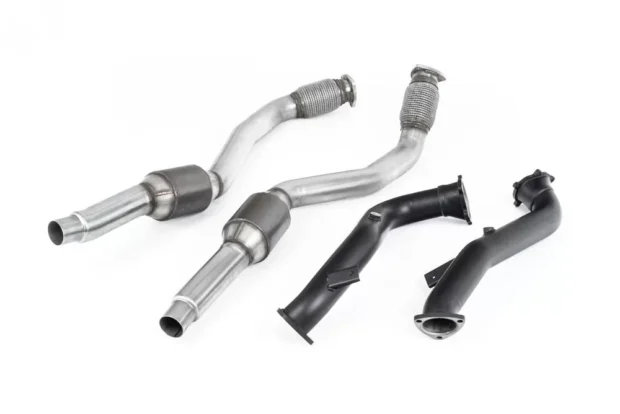 Milltek Large Bore Downpipes w/ Hi-Flow Sports Catalysts (For OE Cat-Back) Audi RS6 C7 4.0 TFSI Performance Edition 2013-2018
