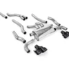 Milltek Catback Exhaust System w/ Quad GT-100 Cerakote Black Trims BMW M240i 2022+