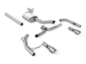 Milltek Cat-Back Non-Resonated (Louder) GT-100 Titanium Trims Volkswagen Jetta Mk7 2019-2023