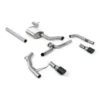 Milltek Cat-Back Non-Resonated (Louder) Jet-100 Carbon Trims Volkswagen Jetta Mk7 2019-2023