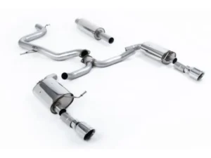 Milltek Cat-Back Resonated GT-100 Polished Trims Volkswagen Jetta Mk7 2019-2023