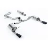 Milltek Cat-Back Resonated GT-100 Cerakote Black Trims Volkswagen Jetta Mk7 2019-2023