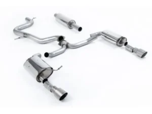 Milltek Cat-Back Resonated GT-100 Titanium Trims Volkswagen Jetta Mk7 2019-2023