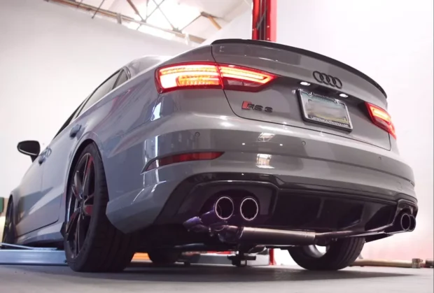 VRP Audi RS3 8V Stainless Valvetronic Exhaust System with Carbon Tips CLEARANCE