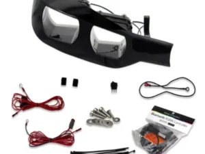 Velossa Tech Headlight Ram Air Intake Snorkel w/o RGBW Bluetooth Halos BMW F30/F34 3-Series 2016-2019