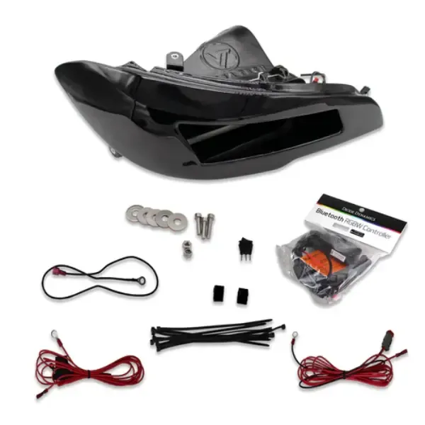 Velossa Tech Headlight Ram Air Intake Snorkel w/ RGBW Bluetooth Halos Subaru WRX | STI 2015-2021