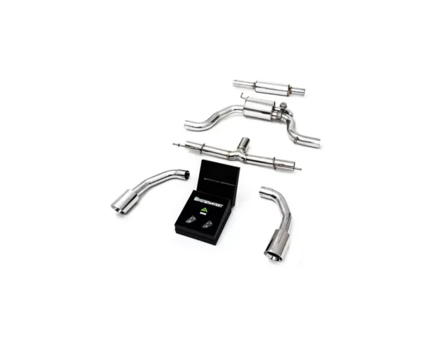 ARMYTRIX Valvetronic Exhaust System Volkswagen GTI MK8 2.0 TSI Turbo 2020+ - Chrome Silver