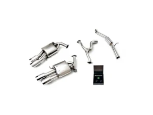 ARMYTRIX Valvetronic Exhaust System Volkswagen Golf R Variant MK8 2.0 Turbo 2021+ - Chrome Silver