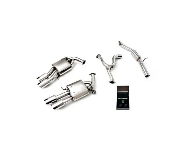 ARMYTRIX Valvetronic Exhaust System Volkswagen Golf R Variant MK8 2.0 Turbo 2021+ - Chrome Silver