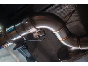 Valvetronic Designs Brushed Stainless Steel Valved Sport Exhaust System Axleback w/ Carbon Fiber 1x1 Tips BMW 6-Cylinder F30 | F22 | F36 | F32