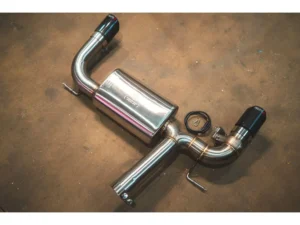 Valvetronic Designs Brushed Stainless Steel Valved Sport Exhaust System Axleback w/ Carbon Fiber 1x1 Tips BMW 6-Cylinder F30 | F22 | F36 | F32