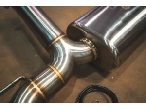 Valvetronic Designs Brushed Stainless Steel Valved Sport Exhaust System Axleback w/ Carbon Fiber 1x1 Tips BMW 6-Cylinder F30 | F22 | F36 | F32