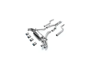 ARMYTRIX Valvetronic Exhaust System BMW X5 M F95 | X6 M F96 S63 4.4L V8 Twin-Turbo OPF II 2021+ - Blue Coated
