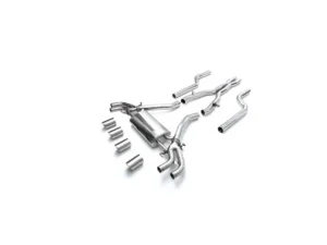 ARMYTRIX Valvetronic Exhaust System BMW X5 M F95 | X6 M F96 S63 4.4L V8 Twin-Turbo OPF II 2021+ - Chrome Silver