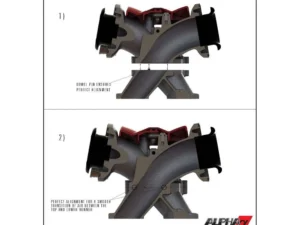 AMS Performance Carbon Fiber Intake Manifold w/ Standard Fuel Rail (6 injectors) Nissan GT-R R35 2009+ - Custom