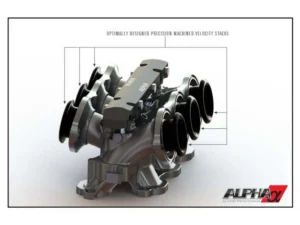 AMS Performance Carbon Fiber Intake Manifold w/ Standard Fuel Rail (6 injectors) Nissan GT-R R35 2009+ - Custom