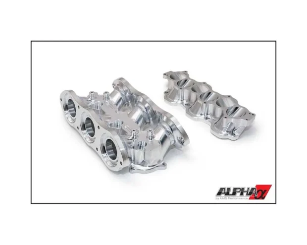 AMS Performance Intake Manifold w/Cast Aluminum Plenums & Triple Fuel Rail (18 injectors) Nissan GT-R R35 2009+ - Blue