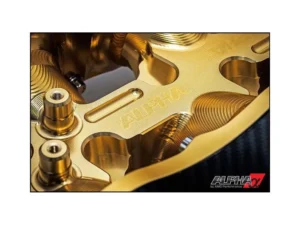 AMS Performance Carbon Fiber Intake Manifold w/Aux Fuel Rail (12 injectors) Nissan GT-R R35 2009+ - Gold
