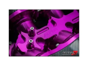 AMS Performance Carbon Fiber Intake Manifold w/ Standard Fuel Rail (6 injectors) Nissan GT-R R35 2009+ - Purple