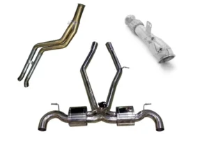 Tubi Style Turboback Exhaust with High Flow Cat Downpipe Toyota Supra MKV 2020-2023