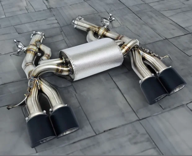 TFL Valvetronic Exhaust Muffler with Quad Tips BMW M3 G80 M4 G82